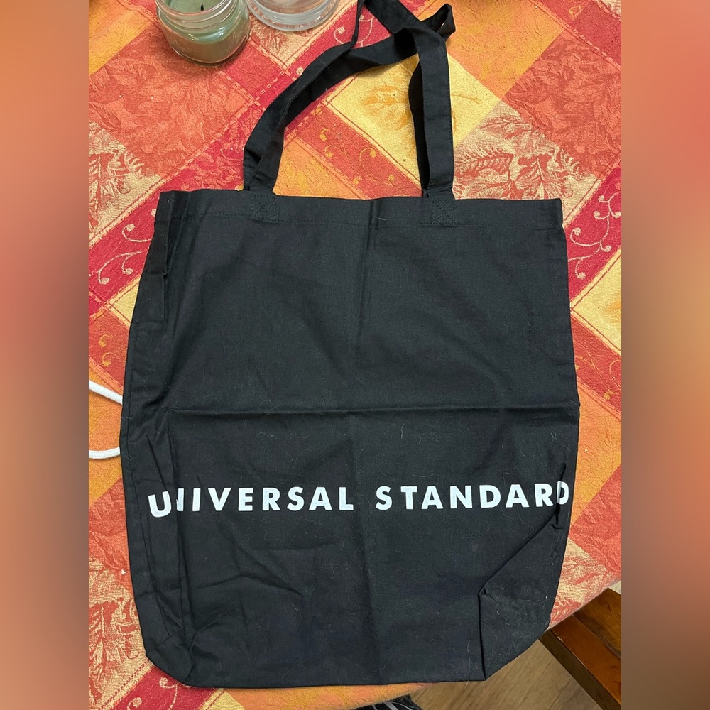 Universal Standard Canvas Black Tote
